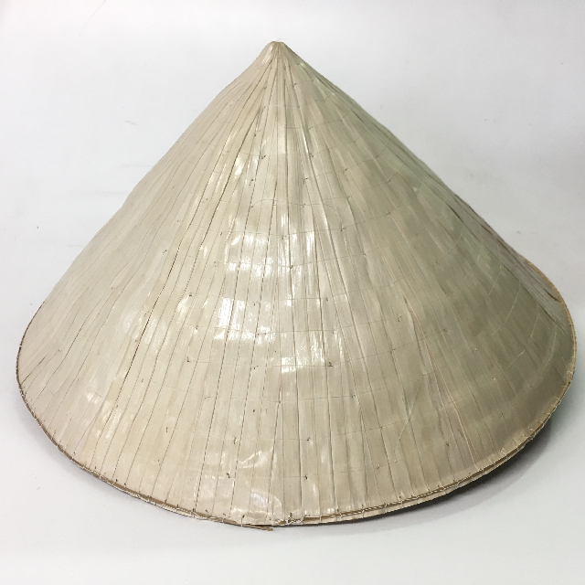HAT, Chinese Cone Shaped Coolie or Paddy Hat (Pale)